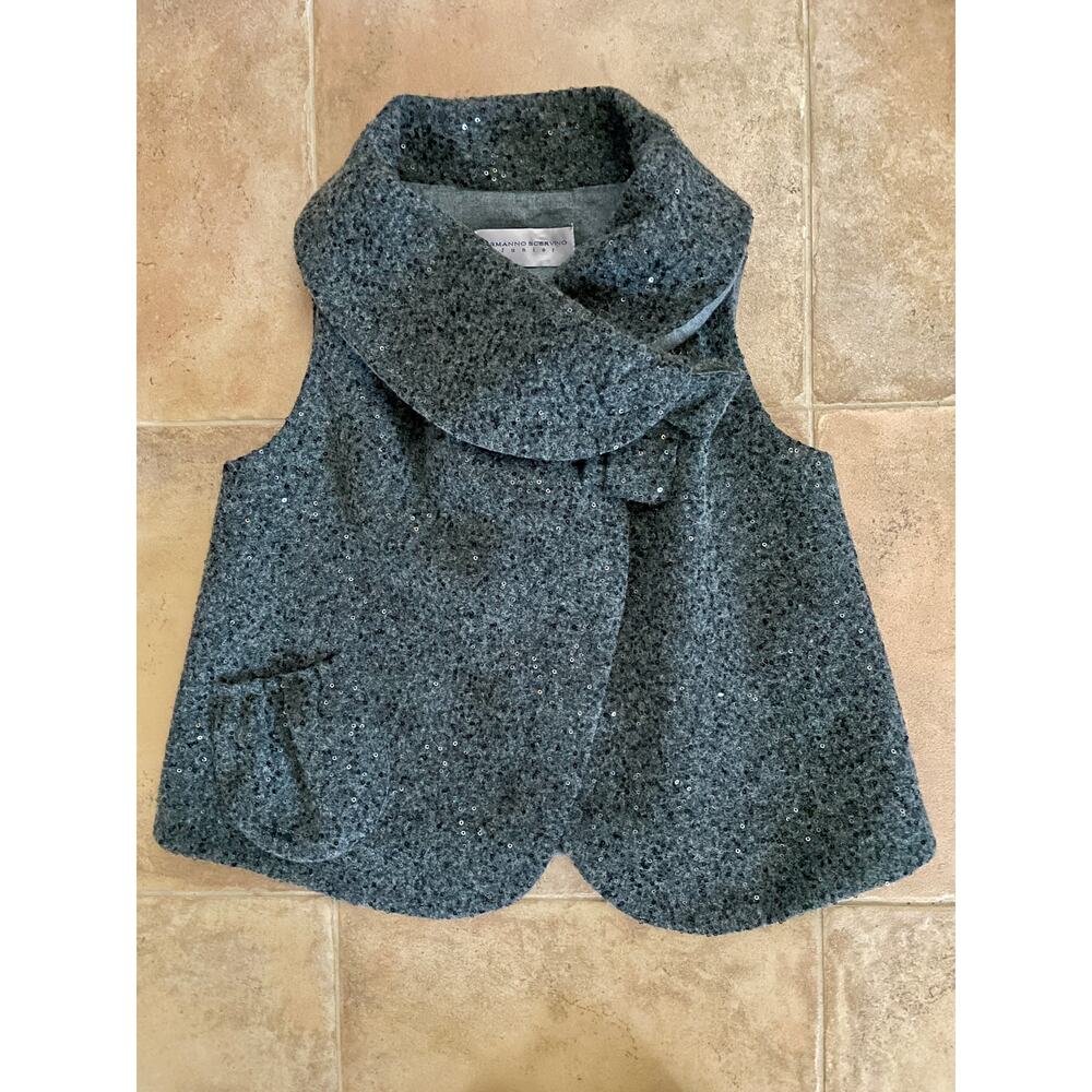 ERMANNO SCERVINO Junior dray sequin cape Girls size 10 rare hard to find Italy